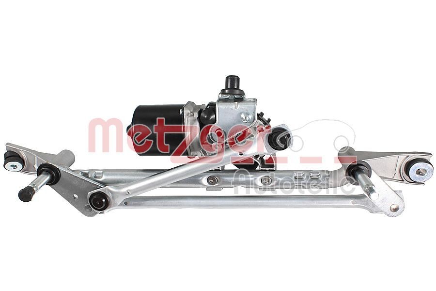 METZGER for left-hand drive vehicles, Front, with electric motor Windscreen wiper linkage 2191068 buy