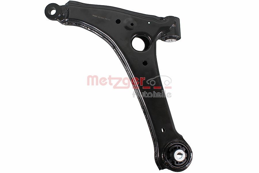 METZGER with rubber mount, without ball joint, Front Axle Left, Lower, Control Arm, Sheet Steel Control arm 58175601 buy
