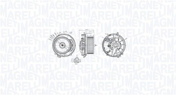 MAGNETI MARELLI Interior Blower 069412769010 Volkswagen PASSAT 2017