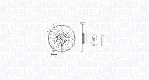 MTC848AX MAGNETI MARELLI 069422848010 Cooling fan Audi A6 C6 Avant 2.0 TDI 170 hp Diesel 2009 price