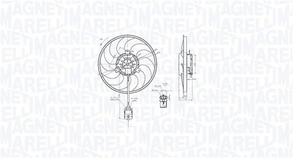 MAGNETI MARELLI Fan, radiator 069422860010 Opel ZAFIRA 2014