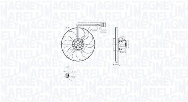 Volkswagen POLO Cooling fan 20843433 MAGNETI MARELLI 069422877010 online buy