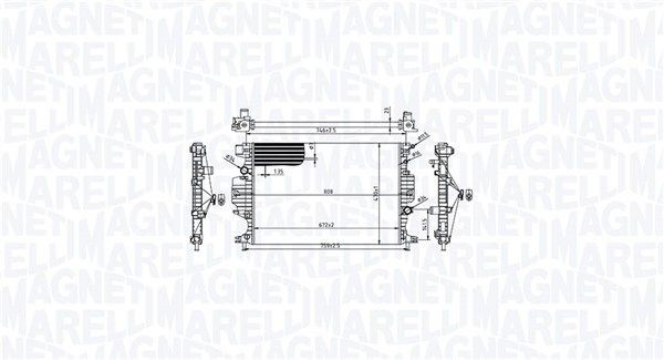 MAGNETI MARELLI 350213215900 FORD MONDEO 2020 Engine radiator