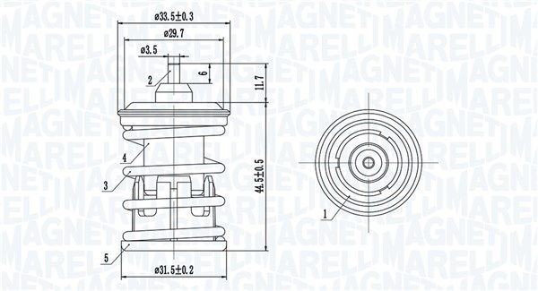Great value for money - MAGNETI MARELLI Engine thermostat 352317005090