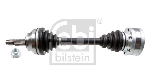 FEBI BILSTEIN Front Axle Left, with nut External Toothing wheel side: 25 Driveshaft 182747 buy