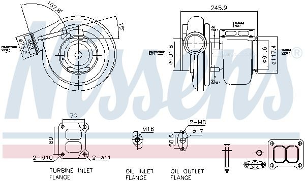 NISSENS 93681 Turbolader für SCANIA P,G,R,T - series LKW in Original Qualität