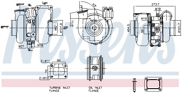 NISSENS 93757 Turbolader für IVECO Trakker LKW in Original Qualität