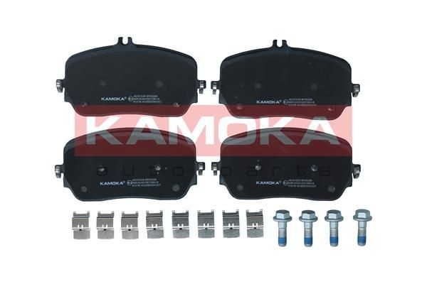 KAMOKA Front Axle Height 1: 92mm, Height 2: 83mm, Width: 170mm, Thickness: 18mm Brake pads JQ101529 buy