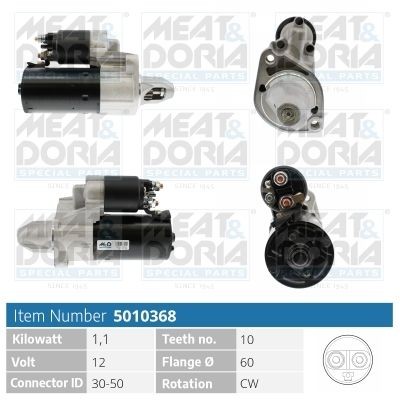 MEAT & DORIA 5010368 Starter motor 0061515901