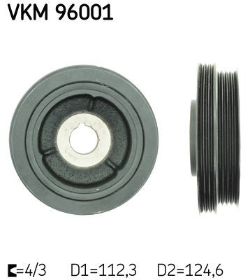 SKF VKM 96001 CHEVROLET Crankshaft pulley in original quality
