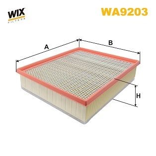 WIX FILTERS WA9203 Air filter 2H6 129 620 A