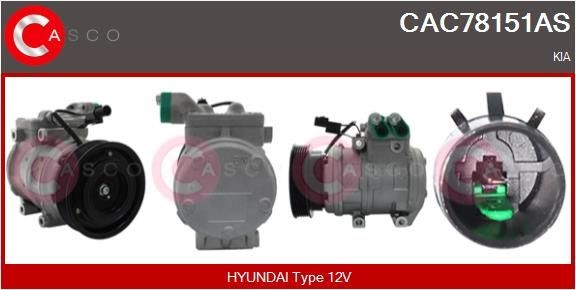 CASCO CAC78151AS Air conditioning compressor 977011D500