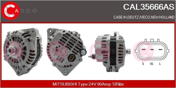 CASCO CAL35666AS Alternator 504349350