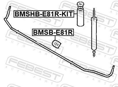 FEBEST Shock boots & bump stops BMSHB-E81R-KIT for BMW 1 Series, 3 Series, X1