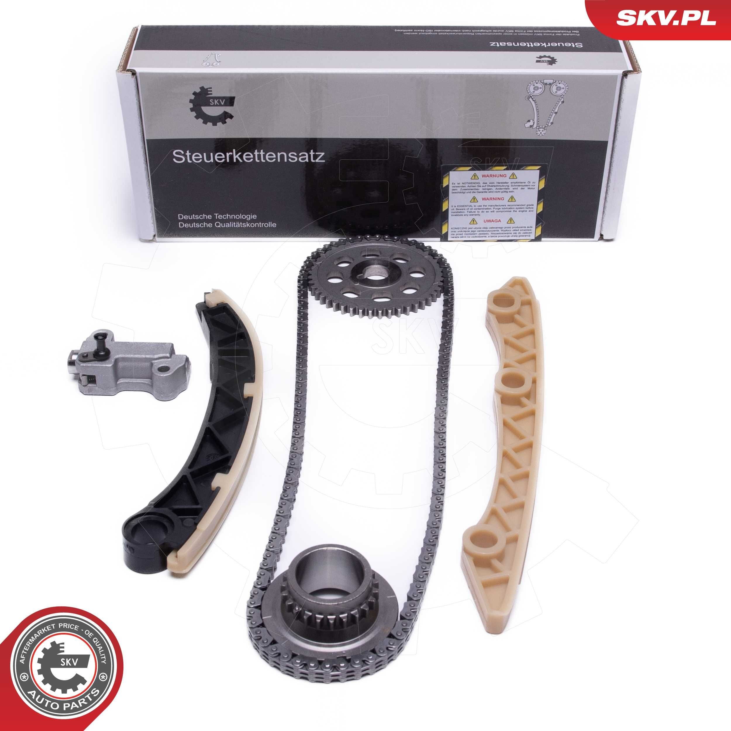 ESEN SKV without gaskets/seals, with gear, Simplex, Low-noise chain Timing chain set 21SKV253 buy