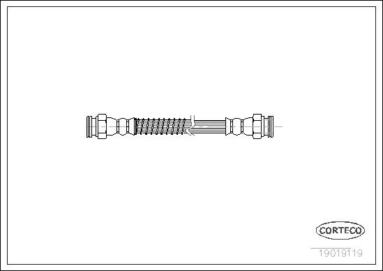 Peugeot 308 Flexible brake pipe 2095263 CORTECO 19019119 online buy