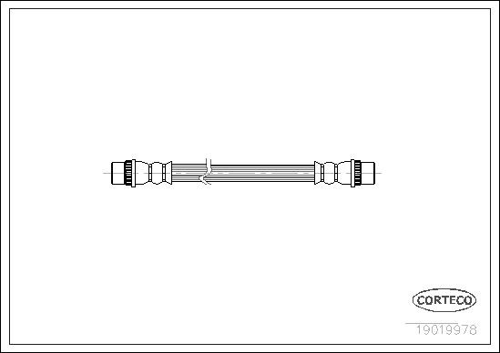 Renault 18 Flexible brake pipe 2095300 CORTECO 19019978 online buy