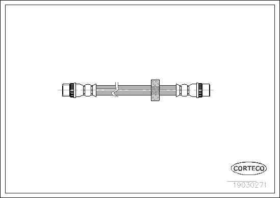 Renault TWINGO Brake hose 2095811 CORTECO 19030271 online buy