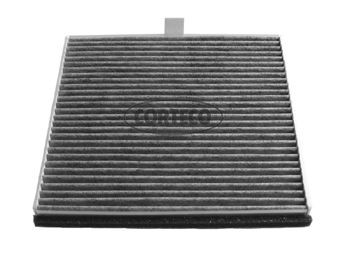 CORTECO 21653069 Pollen filter Activated Carbon Filter, 208 mm x 215 mm x 19 mm