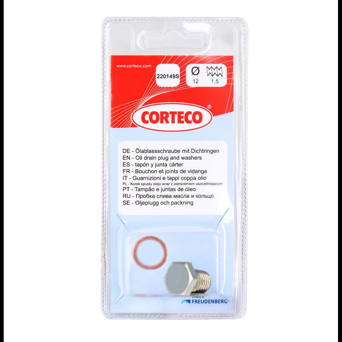 Corteco 220112S Locking Screw Oil Pan 