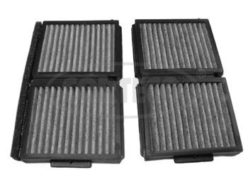 CORTECO 80000403 Pollen filter Activated Carbon Filter, 120 mm x 218 mm x 25 mm