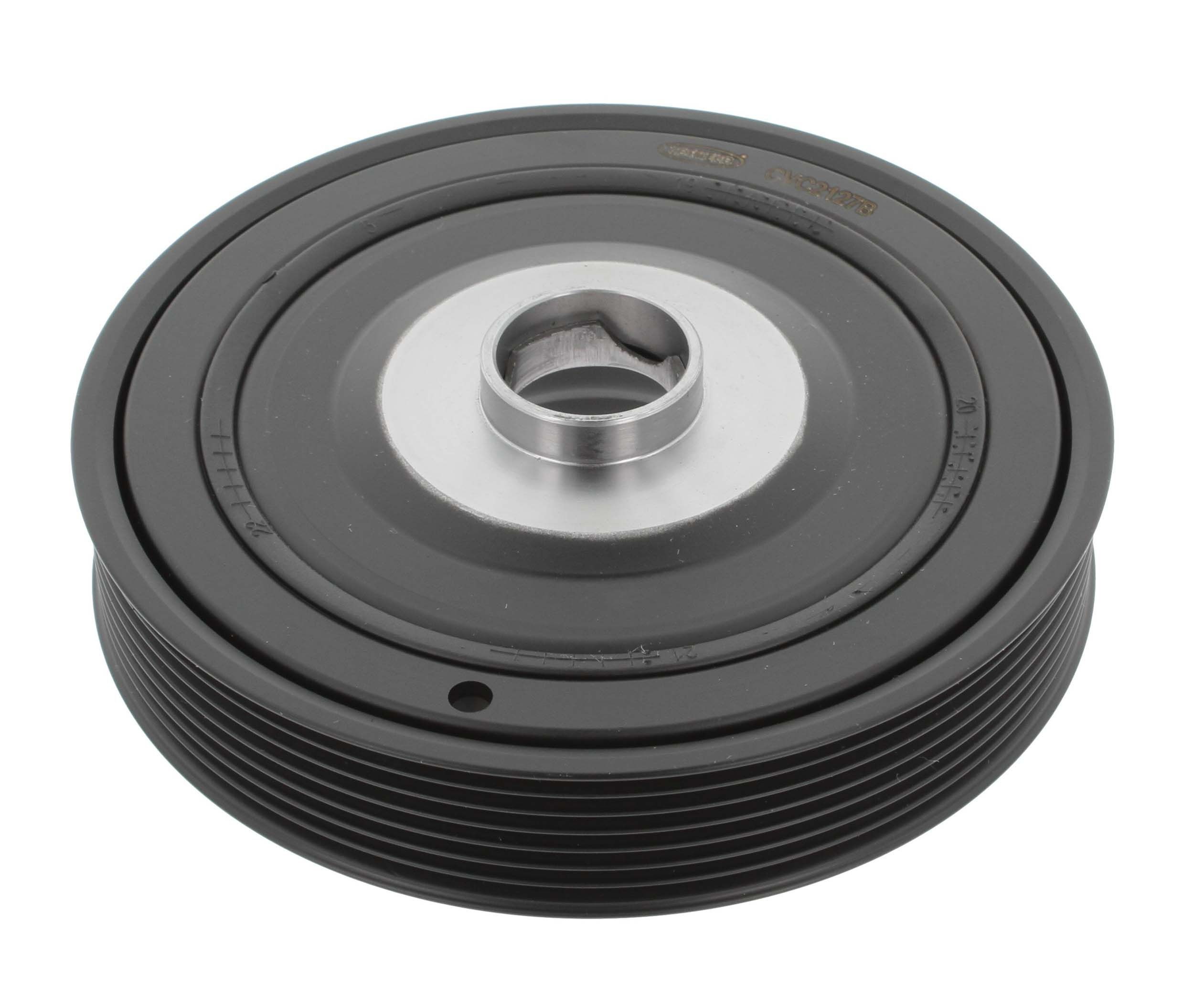 CORTECO 80001093 Crankshaft pulley 7PK, Number of ribs: 6, Decoupled, with mounting manual