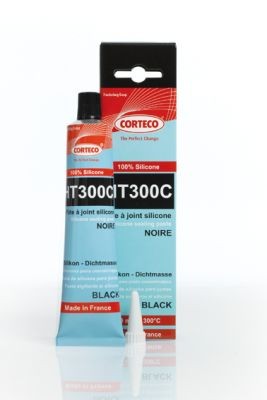 Pâte à joint silicone noir 300°C 80ml - marque Corteco HT300C