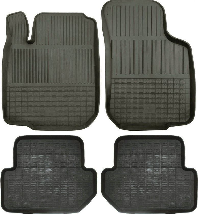 Alfombrillas de goma para Seat Leon I (1999-2005) - alfombras para coche -  Geyer & Hosaja - 816/4C negro