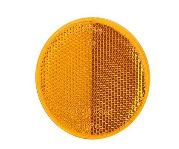 MOTO GUZZI LE MANS Reflector rood Rond, geel75 mm HORPOL UO036