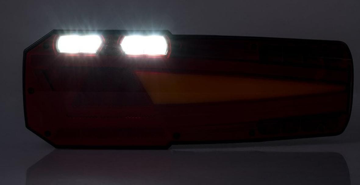 LZD2650 Rear tail light LZD 2650 HORPOL Left, LED, 12/24V, red, Orange, white