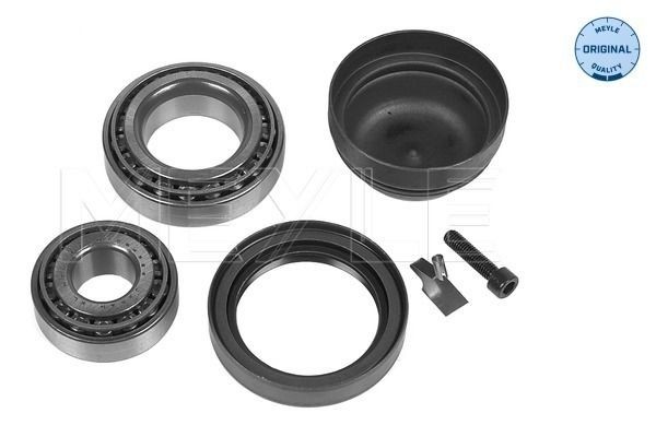 MEYLE 014 033 0042 Wheel bearing kit Front Axle, with attachment material, ORIGINAL Quality, 50 mm, Tapered Roller Bearing