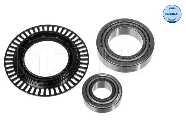 MEYLE 014 033 0104 Wheel bearing kit Front Axle, with accessories, ORIGINAL Quality, with ABS sensor ring, 45,25 mm, Tapered Roller Bearing