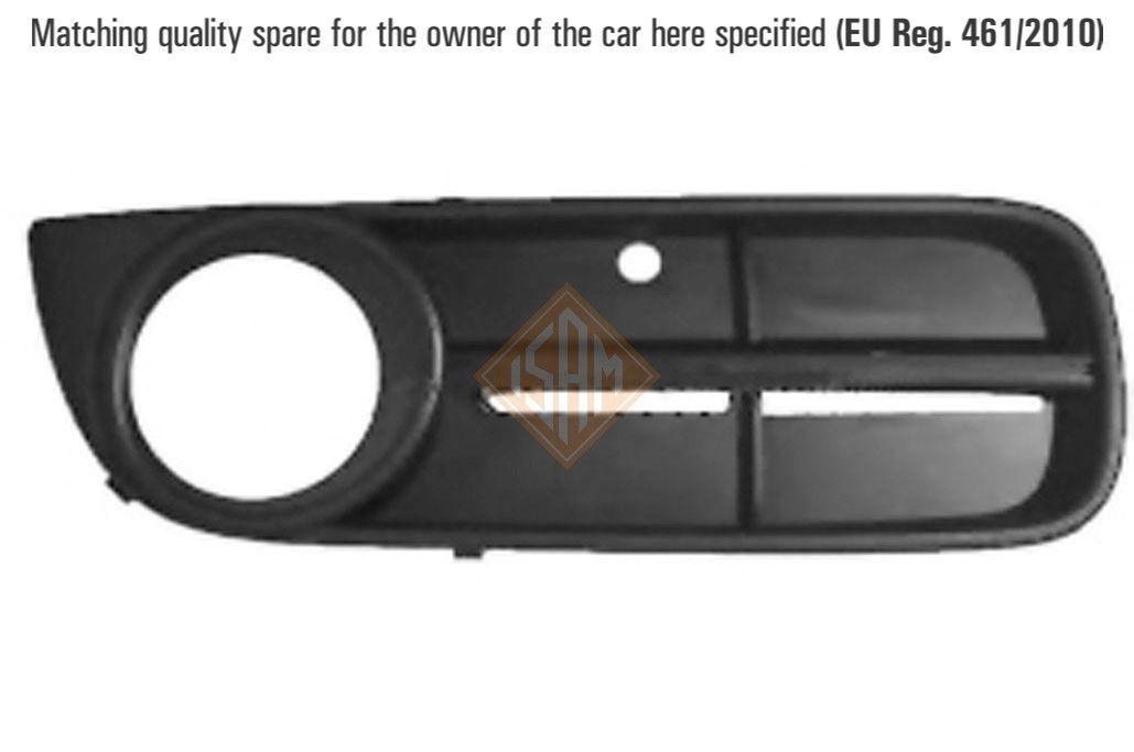 Ventilation grille bumper ISAMSpA Fitting Position: Right Front, Vehicle Equipment: for vehicles with front fog light - 3304718