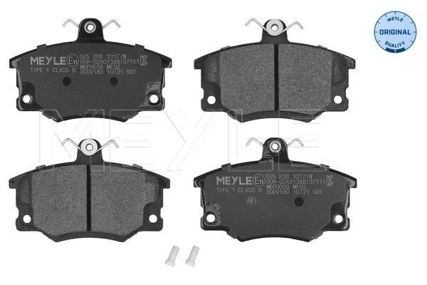 MEYLE 025 208 3317/W Brake pad set ALFA ROMEO experience and price