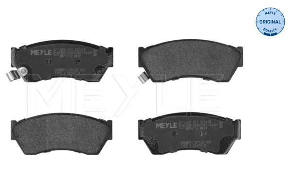 D276-7156 MEYLE ORIGINAL Quality, Front Axle, with acoustic wear warning, with anti-squeak plate Height: 44,8mm, Width: 107,3mm, Thickness: 14,3mm Brake pads 025 213 3314/W buy