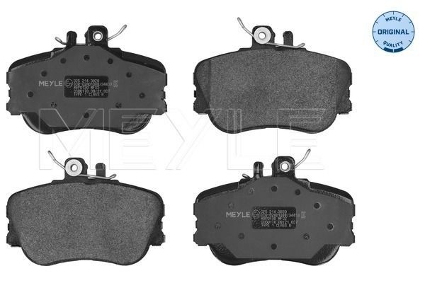 21439 MEYLE ORIGINAL Quality, Front Axle, prepared for wear indicator, with anti-squeak plate Height: 74,6mm, Width: 110mm, Thickness: 20mm Brake pads 025 214 3920 buy