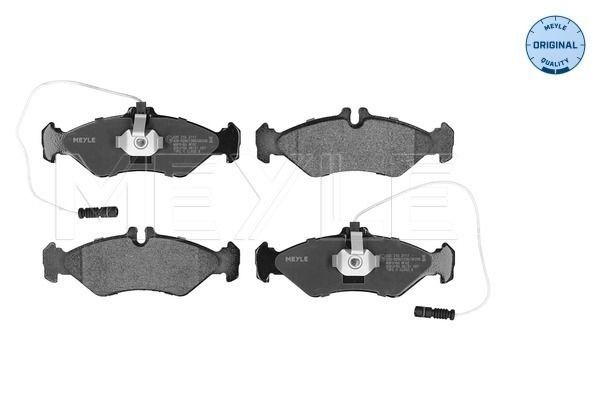 MEYLE 025 216 2117 Brake pad set ORIGINAL Quality, Rear Axle, with integrated wear sensor, with anti-squeak plate