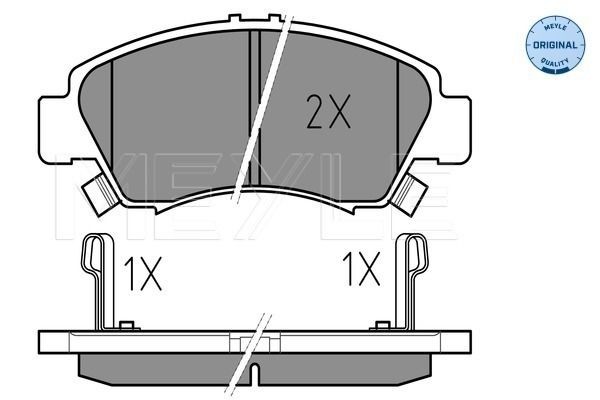 MEYLE Brake pad kit 025 216 9715/W for HONDA CIVIC, LOGO, JAZZ