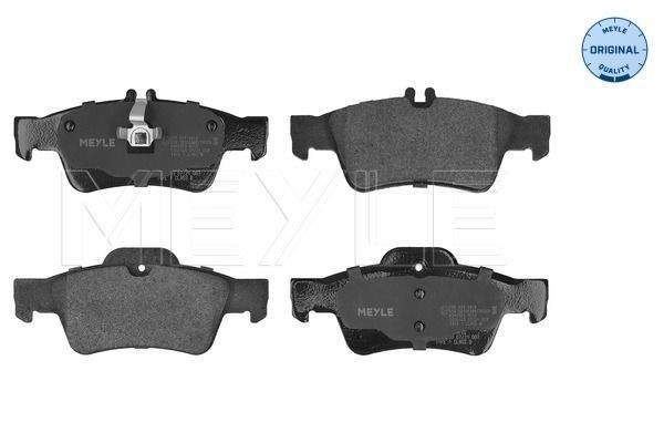 24862 MEYLE ORIGINAL Quality, Rear Axle, prepared for wear indicator, with anti-squeak plate Height 1: 57,2mm, Height 2: 59,4mm, Width 1: 141,2mm, Width 2 [mm]: 140,2mm, Thickness: 16,7mm Brake pads 025 233 3416 buy