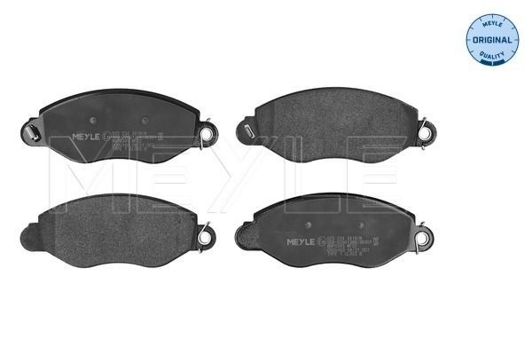 23434 MEYLE ORIGINAL Quality, Front Axle, with acoustic wear warning, with anti-squeak plate Height: 64mm, Width: 168,4mm, Thickness: 18,3mm Brake pads 025 234 3418/W buy