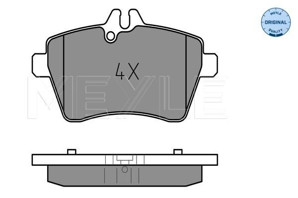 MEYLE Brake pad kit 025 240 7719 suitable for MERCEDES-BENZ A-Class, B-Class