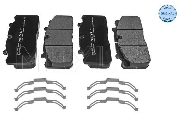 MEYLE 025 290 8826 Brake pad set ORIGINAL Quality, Rear Axle, Front Axle, prepared for wear indicator, without attachment material