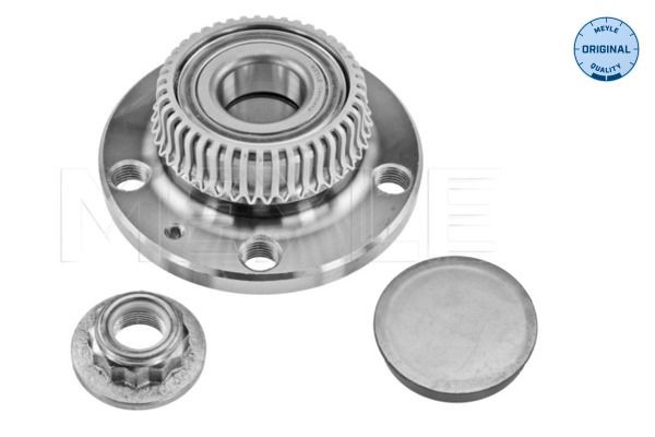 100 598 0181 MEYLE Wheel bearings SEAT Rear Axle, with attachment material, ORIGINAL Quality, with integrated wheel bearing, with ABS sensor ring, 120 mm, Ball Bearing