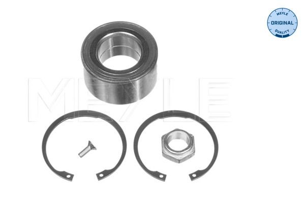 MEYLE 100 598 0235 Wheel bearing kit Rear Axle, with attachment material, ORIGINAL Quality, 72 mm, Ball Bearing