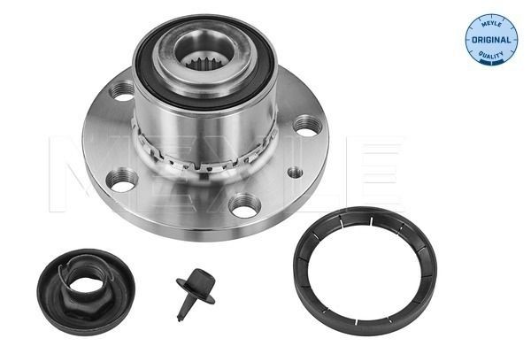 MEYLE 100 752 0004 Wheel Hub 5x100, with integrated wheel bearing, with integrated magnetic sensor ring, with attachment material, Front Axle, ORIGINAL Quality