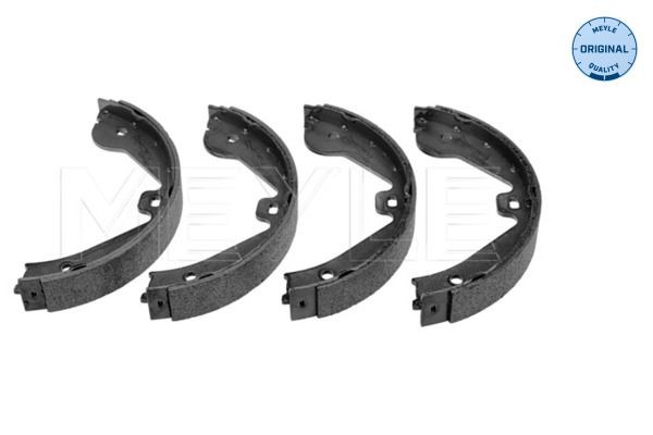 114 042 1201 MEYLE Parking brake shoes NISSAN Rear Axle, ORIGINAL Quality, without spring