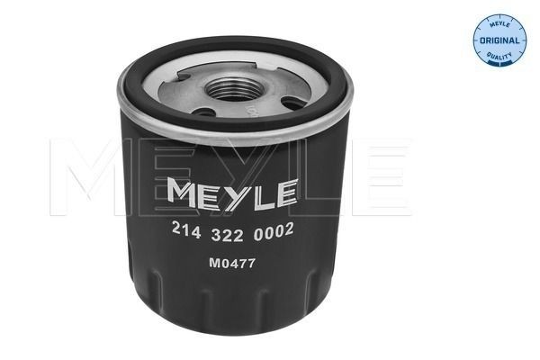 MEYLE 214 322 0002 Oil filter M20x1,5, ORIGINAL Quality, with one anti-return valve, Spin-on Filter