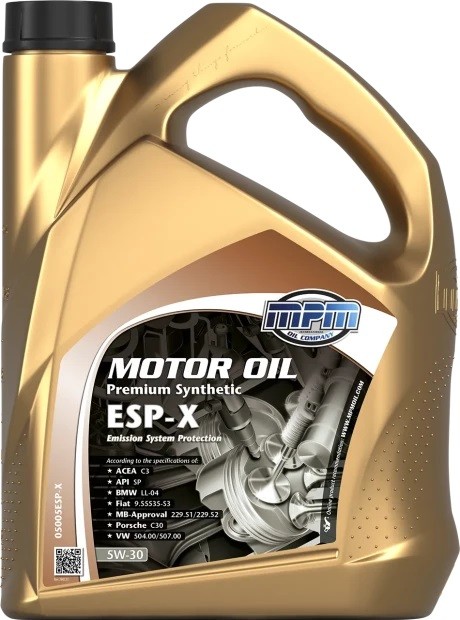 Auto oil MPM 5W-30, 5l, Full Synthetic Oil longlife 05005ESP-X