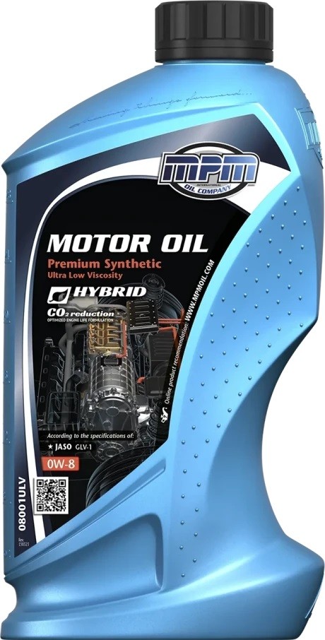 Engine oil MPM 0W-8, 1l, Full Synthetic Oil longlife 08001ULV
