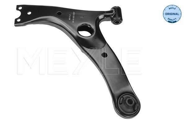 MEYLE 30-16 050 0087 Suspension arm ORIGINAL Quality, with rubber mount, without ball joint, Front Axle Left, Lower, Control Arm, Sheet Steel
